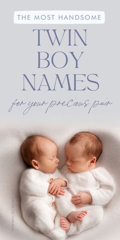 On the hunt for twin boy names for your littles and love unique baby names? Then you'll *love* this TWIN BABY NAMES list - from modern baby names to cute baby names - each of these pairs are hand-picked. From *almost* unusual baby names that feel special to popular baby names that are perfect for today, you’ll find *the cutest* name inspiration - so SAVE these strong baby names, unique baby boy names, & boy name ideas to your list for later!