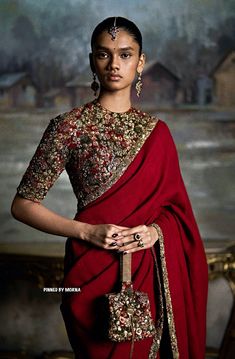 Sabyasachi Mukherjee - India 🇮🇳 Long Skirt Top Designs, Bridal 2024, Sabyasachi Bridal, Sabyasachi Mukherjee, Indian Women Fashion, New Saree Blouse Designs, Modern Saree