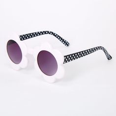 Claire's Club Daisy Sunglasses - White,