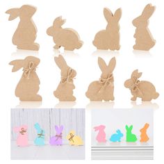 PRICES MAY VARY. What You Receive – The package includes 8pcs of wooden bunny cutouts in 4 different design, each design 2pcs, the thickness is 1.5cm / 0.6inch, the quantity and proper size can satisfy your different needs, allows you to DIY crafts or make festive decorations. Easter Bunny Shape – Our Easter wooden cutouts are designed in Easter bunny shape, and the bunny cutouts has 4 posture, super cute and adorable, bunny is one of the classic Easter elements, and can well stand for the holid Easter Elements, Bunny Shape, Wood Bunny, Classroom Diy, Wooden Bunny, Rabbit Crafts, Easter Home Decor, Decor Classroom, Wooden Rabbit