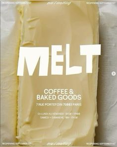 a bag of melt coffee and baked goods