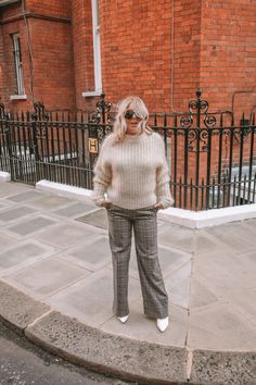 Swapping Jeans For Checked Trousers –  12 Of The Best Sweater Dress