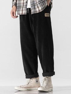 Soft Boy Corduroy Jogger Pants Soft Boy Aesthetic, Fall Sweaters For Women, Aesthetic Clothing Stores, Denim Hoodie, Jogger Pants Casual, Soft Boy, Boy Aesthetic, Fall Inspo, Ankle Cuffs