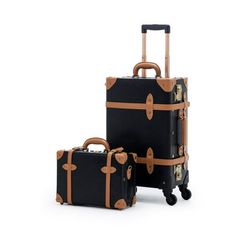 Inspired by the greatest period of traveling, the roaring 1920s, Cotrunkages handcrafted vintage carry on luggage set features a dense wrap-around pu leather body that is complemented by heavy-duty corned stitching for maximum protection. The soft leather handle is plush to the touch and wears handsomely over time as the bronze TSA locks lighten with every adventure. Weve also woven art print lining across the entire bag for a touch of detail and chic flair to sharpen your look. So prepare to bo Small Carry On Luggage, Suitcase Sets, Roaring 1920s, Leather Suitcase, Istanbul Travel, Large Suitcase, Woven Art, Suitcase Set, Vintage Suitcase