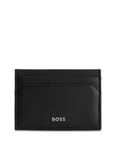 Boss Highway Leather Card Case Black Card Holder With Interior Slots For Formal Occasions, Black Card Holder With Interior Slots For Formal Use, Formal Black Card Holder With Card Slots, Black Formal Card Holder With Coin Pocket, Black Rectangular Card Holder For Formal Occasions, Black Bifold Card Holder For Evening, Modern Black Card Holder For Evening, Weekend Style Women, Elegant Wallet