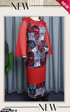 Red Casual Print Hollowed Out Patchwork O Neck One Step Skirt Dresses Fitted Red Splicing Dresses, Red Long Sleeve Dress With Splicing, African Attire, Dresses Online, Dress Skirt, Buy Now, Skirt, Red, Dresses