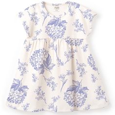 Tesa Babe Floral Dress / Sizes Newborn - Infant / White Blue / Nwt Sizes: 3-6 Months 6-12 Months 12-18 Months 18-24 Months Cotton Floral Print Playwear Dress, Cotton Floral Print Dress For Playwear, Floral Print Short Sleeve Playwear Dress, Blue Cotton Dress-up Dresses, Blue Cotton Playwear Dress, Blue Cotton Dress For Playwear, Light Blue Summer Dress For Playwear, Cute Blue Cotton Dress, Light Blue Cotton Dress For Dress-up