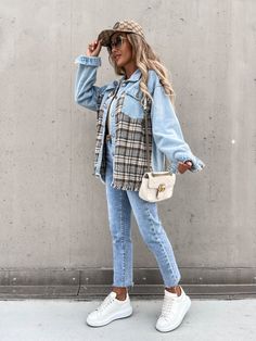 Material: CottonSleeve: Long sleeve Occasion: Daily, street Jean Shirt, Denim Outerwear, Linen Shop, Fabric Shop, Denim Shop, Matching Sets, Jean Shirts, Lounge Wear, Womens Tops