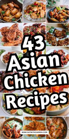 Looking for Asian-inspired chicken recipes that everyone will love? This collection of 40 recipes brings bold flavors, healthy ingredients, and easy prep to your table. From stir-fry to air-fried chicken dishes, these are perfect for quick dinners, meal prep, or family feasts. Save this pin for flavorful meals that cater to every craving! Chicken Dinner Ideas Asian, Asian Dishes Healthy, Beijing Chicken Recipe, Gourmet Asian Food, Easy Chinese Dishes, Quick Easy Asian Chicken Recipes, Asian Recipes For A Crowd, East Asian Food Recipes, Chicken Japanese Recipes