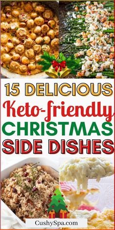 Need a healthy Keto Christmas side dish? Try one of these tasty keto Christmas side dish recipes that you can enjoy during a festive holiday dinner. With these healthy recipes you can create a keto christmas meal that is low carb and sugar free! Low Carb Christmas Dinner Recipes, Christmas Dinner Ideas For Diabetics, Keto Christmas Sides, Keto Recipes Sides, Sugar Free Side Dishes, Keto Dinner Sides, Keto Christmas Dinner, Easy Keto Side Dishes, Side Dishes For Christmas