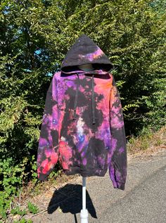 This is a nice weight cotton pullover hoody with a jersey lined hood that will be your favorite hoodie for years! It has been hand dyed with high quality dyes that will stay vibrant whether you wash by hand or are like me and throw it in the washer and dryer. Wash in cold water. You will receive the exact item in the photos. It is a size extra large and has been preshrunk due to the dyeing process. No bleach had been used in my process. Size XL pullover hoody measurements: Armpit to armpit is 24 Bleached Sweatshirt Ideas, Acid Wash Hand Dyed Hooded Hoodie, Relaxed Fit Bleached Tie Dye Hoodie, Reverse Tye Dye, Tie Dye Cotton Hooded Hoodie, Bleaching Clothes, Oversized Tie-dye Hoodie, Oversized Cotton Tie-dye Hoodie, Tie Dye Jeans