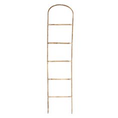 an old wooden ladder on a white background