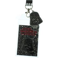 Disney Star Wars is back! This double-sided lanyard features Darth Vader. It has a classic lobster clasp to hold your badges, ID's or even to hook your keychain as a key lanyard. A plastic clasp 3 inches up allows for quick disconnecting and it also features a breakaway clasp at the neck. Attached is a 1.5" rubber Darth Vader helmet pendant. Themed Black Badge Holders For Gift, Black Badge Holders With Id Window As Gift, Lanyard Badge Holder, Vader Helmet, Darth Vader Helmet, Id Lanyard, Key Lanyard, Star Wars Darth, Star Wars Darth Vader