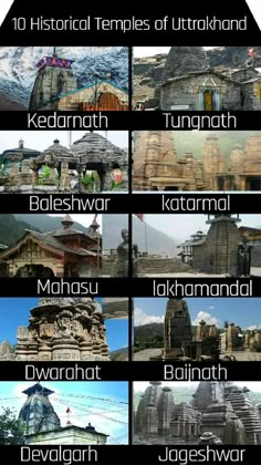 the top ten historical temples of uttrakthanda, kasarmath, baleshwar, maharat, bhairnajrangi, jagantha and devavar