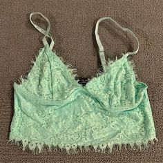 Lace Green Bra Green Lace Bra, Green Bra, Green Bras, Gothic Style, Shein Tops, Green Lace, Lace Bra, Gothic Fashion, Mint Green