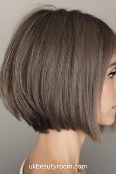 Stay on Trend with the Latest Hairstyle Inspiration | Be Bold and Beautiful Grey Brown Short Hair, Ash Bob Hair, Ash Brown Long Bob, Short Hair Ash Brown, Light Brown Cool Tone Hair, Short Ash Brown Hair, Short Hair Light Brown, Ash Brown Bob, Brassy Brunette