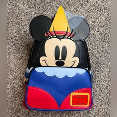 New Loungefly Disney Brave Little Tailor Minnie Cosplay Mini Backpack. Minnie Mouse Backpack For Disney Fan Events, Black Disney Bag For Theme Park, Black Disney-style Bag For Theme Park, Black Disney Style Bag For Theme Park, Disney Mickey Mouse Backpack, Themed Black Backpack For Theme Parks, Themed Multicolor Backpack For Theme Park, Black Mickey Mouse Backpack For Disney Fan Events, Disney Mickey Mouse Standard Backpack