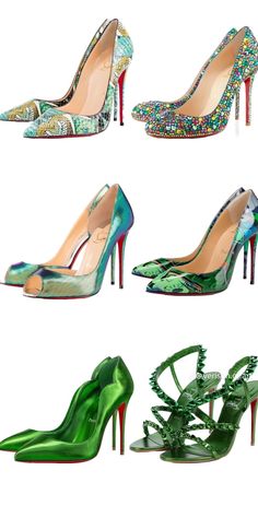 Luxury Green Heels For Gala, Luxury Green Open Heel Heels, Luxury Green High Heels, Glamorous Green High Heels, Manolo Blahnik Heels Green, Luxury Heels, Shoes World, Christian Fashion