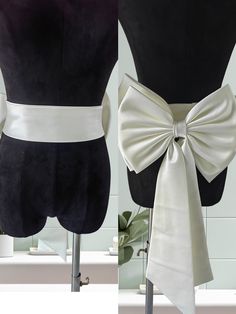 Friends, welcome to my store.   Bow is 12.5inches wide and 20 inches long   Our wedding bows can be customized to suit your needs, you can provide sizes and different color fabrics and we will make your favorite wedding bow based on the colors you provide.   The removable wedding bow material is high-end soft satin.   The butterflies have custom pins so they can be easily attached in different places and you can create your own bridal design.   All our products are handmade using the highest qua Bow On Dress Back, Back Ribbon Dress, Bow On The Back Of Dress, Dress With Bow Belt, Back Bow Dresses Women, Wedding Dress Bows, Fitted Satin Bow For Wedding, Elegant Wedding Bow Tie, Elegant Bridal Belt With Satin Bow For Bridesmaid