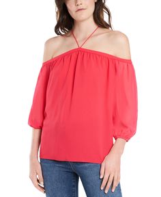 Spring Off-shoulder Blouse, Feminine Off-shoulder Top For Spring Evenings, Off-shoulder Blouse For Spring, Solid Off-shoulder Top For Spring Party, Evening Off-shoulder Top For Spring, Spring Evening Off-shoulder Top, Off-shoulder Blouse For Evening, Chic Solid Color Off-shoulder Blouse, Chic Off-shoulder Solid Color Blouse