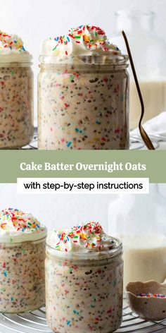 [object Object] Breakfast Baking Healthy, Breakfast No Meat, Overnight Oats How To Make, Base Overnight Oats Recipe, Overnight Oats Recipe Protein Powder, Overnight Breakfast Oats, Breakfast Ideas No Bake, Recipe Oatmeal, Over Night Oat Recipe