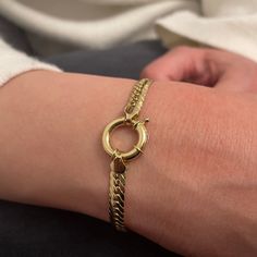 "\"Sailor Lock Herringbone Chain Bracelet | 14k Gold Thick Flat Snake Chain Bracelet, Heavy Fine Jewelry | Gift for Her\" I also have its necklace to combine as set. Please contact me for details. P R O P E R T I E S * Material: 14k Yellow Gold * Weight: 0,250oz // 7,10gr (±10%) * Chain Thickness: 0,20\" x 0,08\" // ~5mm x 2mm (±10%) * Lock Diameter: 0,55\" // ~14,0mm (±10%) * Size: 6\" - 8\" // 15,2cm - 20,3cm (Please contact me for different sizes) ∙ P R O D U C T I O N ∙ ‣ All of our products Round Curb Chain Bracelet Gift, 14k Gold Bracelet With Lobster Clasp, Yellow Gold Plated Chain Bracelet With Spring Ring Clasp, Gold Plated Yellow Gold Chain Bracelet, Yellow Gold 14k Snake Chain Bracelet, Gold Plated Chain Bracelet With Lobster Clasp, Gold Bracelet With Lobster Clasp For Anniversary, 14k Gold Snake Chain Bracelet As Gift, 14k Gold Chain Bracelet With Lobster Clasp