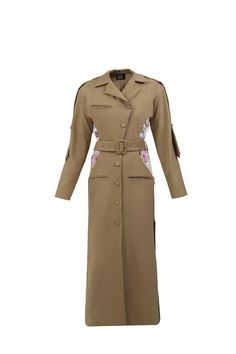 Beige/brown trench coat with a floral inside vest. 2 in 1. The sides are cut out for vest visibility.The trench can be worn without the vest.Material - 60% acrylic; 40% cottonLining - without liningCare - Dry cleanMeasurements:XS - Bust(cm):80-82; Waist(cm):63-64; Hips(cm):87-89.S - Bust(cm):83-84; Waist(cm):65-66; Hips(cm):90-92.M - Bust(cm):88-90; Waist(cm):68-70; Hips(cm):94-96.L - Bust(cm):92-94; Waist(cm):74-76; Hips(cm):98-100.XL - Bust(cm):96-98; Waist(cm):78-80; Hips(cm):102-104.Those wh Spring Brown Gabardine Outerwear, Brown Gabardine Outerwear, Brown Gabardine Outerwear For Spring, Trench Coat Beige, Brown Trench Coat, Pearl Clutch, Knitwear Outfit, Happy Clothes, Tbilisi Georgia