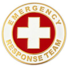 an emergency response team badge on a white background