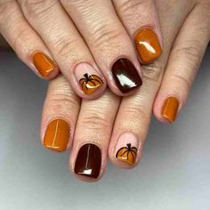 Pumpkin Nails 2023, Nails Acrylic Pumpkin, Nails Fall Pumpkin, Pumpkin Nails Short, Pumpkin Nails Acrylic, Pink Pumpkin Nails, Nails Halloween Pumpkin, Pumpkin Nails Fall, Cute Pumpkin Nails