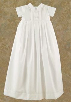 Caleb Boys Christening Gown Classic White First Communion Dress, Elegant Baptism Dress In Solid Color, Fitted Baptism Dress For Wedding, Classic Fitted First Communion Dress, Elegant Baptism Dress, Elegant Solid Color Baptism Dress, Classic Baptism Dress For Summer Daywear, Classic White Baptism Dress, Formal First Communion Dress With Short Sleeves