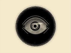 an eyeball is shown in black and white on a beige background with the words,'i am not sure what you are looking at