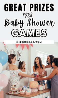 some women are having fun at a baby shower