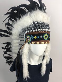 Completely handcrafted Fair trade Handmade in Bali Amazing look for deser vibe parties or photo shooting One size fits most. Indian Girl Tattoos, Native American Dress, Dream Catcher Native American, American Theme, Handmade Dreamcatcher, Van Nuys, Rattan Bag, Slouchy Hat, Spirit Animal