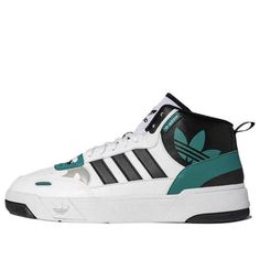 Adidas Post Up 'White Black Green' ID4094 (SNKR/Cozy/Skate/Light/Unisex/Mid Top/Non-Slip/Wear-resistant) White High-top Sneakers For Skateboarding With Boost Midsole, White High-top Sneakers With Boost Midsole For Skateboarding, White Mid-top Sporty Skate Shoes, Adidas High-top Sneakers White Boost Midsole, Adidas White High-top Sneakers With Boost Midsole, Adidas White High-top Skate Shoes, White Skate Shoes With Boost Midsole, Urban White High-top Skate Shoes, Adidas White High-top Sneakers With Logo