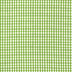 a green and white gingham checkered fabric