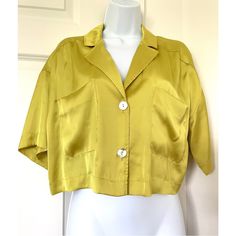 Brand New And Never Before Used Zara : Lime Green Satin Shirt Size : M Material : 95% Polyester / 5% Elastane Mint Condition | Brand New | No Tags Attached I Usually Ship Out My Packages Within 2-3 Business Days. If There Are Any Delays Due To My Schedule, I Always Make Sure To Let My Customers Know! All Sales Are Final | No Returns If You Have Anymore Questions, Please Feel Free To Message Me At Anytime! Green Satin Shirt, Satin Silk Top, Zara Knitwear, Tied T Shirt, Organza Top, My Schedule, Strapless Crop Top, Sequin Crop Top, Gingham Tops