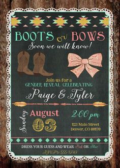 an advertisement for boots and bows is shown on the screen, with text above it