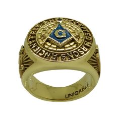 "Amazing A.F.A.M 14K or 10K Solid Yellow GOLD Freemason Ring Hand crafted with the most identifiable symbols. DESCRIPTION METAL: 14K or 10K Solid Yellow Gold WEIGHT: 25-27 Grams for 14K Gold 20-22 Grams for 10K Gold Unique Solid Yellow Gold ANCIENT FREE AND ACCEPTED MASONS Ring, hand made crafted with the most popular symbols. The face of the piece is crafted with a very meaningful symbol; square and compass is one of the most prevalent and ancient emblems of the Freemasons. Around the symbol th Gold Engraved Ring With Maker's Mark, Collectible, Symbolic 14k Stamped Signet Ring Collectible, Symbolic Yellow Gold Signet Ring For Commemoration, Gold Symbolic Signet Ring For Commemoration, Symbolic Gold Signet Ring For Ceremonial Use, Ceremonial Gold Signet Ring Symbolic Style, Symbolic Gold Signet Ring For Ceremonial Occasions, Gold Ceremonial Symbolic Signet Ring, Gold Symbolic Signet Ring For Ceremonial Occasions