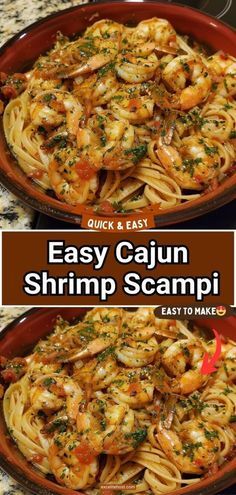 easy cajun shrimp scampi recipe