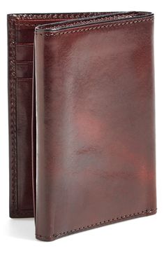 Richly burnished leather structures a spacious wallet with meticulous stitching. Style Name:Bosca 'Old Leather' Trifold Wallet. Style Number: 569392. Classic Trifold Card Holder With Smooth Grain, Classic Trifold Card Holder With Id Window, Classic Brown Trifold Card Holder, Classic Trifold Wallet With Smooth Grain, Leather Trifold Card Holder, Formal Trifold Wallet With Id Window, Formal Trifold Card Holder With Coin Pocket, Brown Trifold Wallet With Rfid Blocking, Brown Trifold Wallet With Coin Pocket