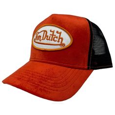 * Von Dutch Unisex Trucker * Authentic With Tag * Red With Orange/White Logo Patch * Breathable Black Mesh Panels * Velvet Fabric * Curved Bill * Inner Moisture Sweatband * Inner Von Dutch Tape Lining * Rear Logo Label With Embossed Von Dutch Logo At Snapback Closure * 100% Polyester * Von Dutch Hologram Authenticity Decal On The Tag * Mpn Vdred062524 * Msrp $89 **Beware Of Fakes. They Will Not Have Hologram Decal, Von Dutch Tag, Von Dutch Tape Lining, Embossed Von Dutch Logo At Snapback, Or Inn Red Embroidered Snapback Trucker Hat, Red Winter Trucker Hat, Adjustable Red Trucker Hat For Winter, Custom Fitted Hats, Von Dutch, Hat Ideas, Logo Label, Snapback Cap, Black Mesh