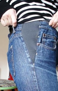 jeans amended gusset size Jean Diy, Projek Menjahit, Diy Sy, Mind The Gap, Couture Mode