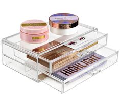 Store your cosmetics collection in this clear storage case. Designed specifically for makeup organization, it has two pull-out drawers for added convenience. From Sorbus. Makeup Storage Case, Clear Storage, Pull Out Drawers, Makeup Storage, Storage Case, Makeup Organization, Body Butter, Makeup Brushes, Beauty Makeup