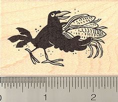 a rubber stamp with a bird on it