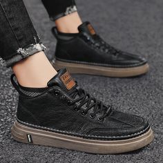 Product Show： Mens Business Shoes, Male Sneakers, Mens Casual Leather Shoes, Sneakers Platform, Black Shoes Men, High Top Boots, Casual Leather Shoes, Business Shoes, Black High Tops