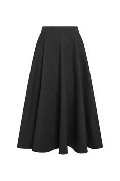 The Riley full circle skirt features stretch cotton for days, giving this silhouette just the right amount of flounce and movement. Just add stompy boots. 100% Stretch Cotton Classic full-circle skirt Midi length - 35" long Side zip featuring a wide waistband Sits at natural waist Black Full Midi Skirt Outfit, Full Circle Skirt Outfit, Black Skirts Long, Black Skirt Casual, Stompy Boots, Wide Skirts, Long Circle Skirt, Circle Skirt Outfits, Akiko Yosano