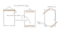 the diagram shows how to make a door frame