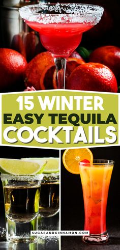 Warm up this winter with the best tequila cocktails! 🍹❄️ From cozy margarita twists to festive winter punches, these drinks will spice up your holiday season. Perfect for winter gatherings and chilly nights. Save this pin for your next tequila cocktail inspiration! 📌🍸