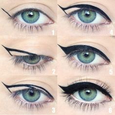 Perfect the timeless cat eye by following this detailed pictorial. Get the must have products needed to create this sexy flick. Cat Eye Tutorial, Eyeliner Tips, Eyes Eyeliner, Perfect Cat Eye