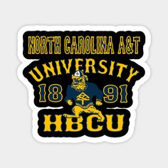 North Carolina A&T University Apparel -- Choose from our vast selection of magnets to match with your desired size to make the perfect custom magnet. Pick your favorite: Movies, TV Shows, Art, and so much more! Available in two sizes. Perfect to decorate your fridge, locker, or any magnetic surface with. North Carolina A&t State University, North Carolina University, Aggie Pride, University Apparel, Dream College, College Logo, Top Universities, Dream Board, Cal Logo